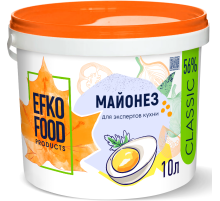 Майонез Efko Food Classic ГОСТ 56%, 10л