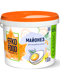 Майонез Efko Food Classic ГОСТ 56%, 10л