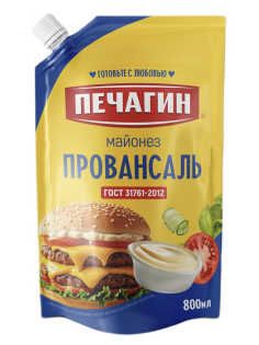 Майонез Печагин Провансаль 67%, 800мл