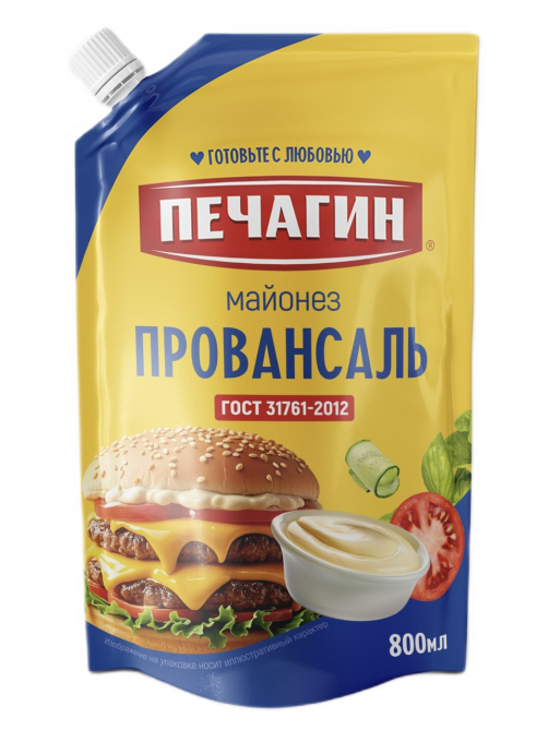 Майонез Печагин Провансаль 67%, 800мл