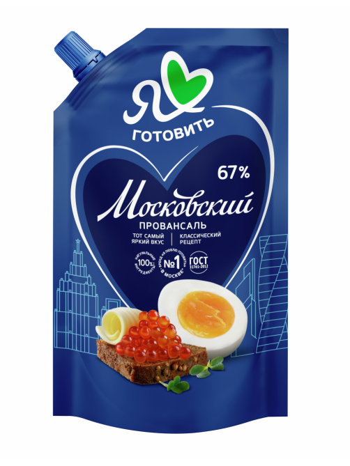 Майонез Я люблю готовить Московский провансаль 67%, 700мл