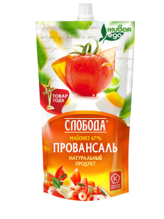 Майонез Слобода Провансаль 67%, 400мл