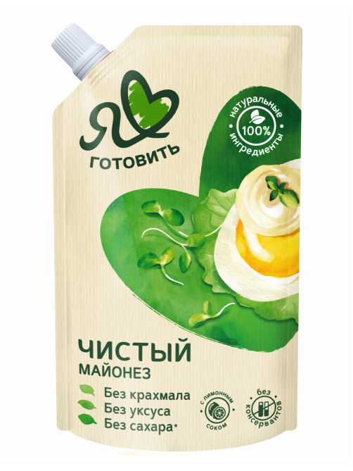 Майонез Я люблю готовить чистый 67%, 336г