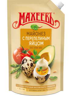 Майонез Махеевъ с перепелиным яйцом 50.5%, 770г