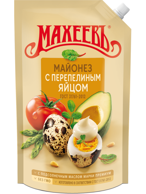Майонез Махеевъ с перепелиным яйцом 50.5%, 770г