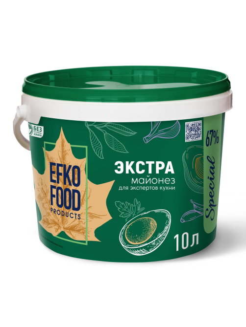 Майонез Efko Food Special Экстра 67%, 10л