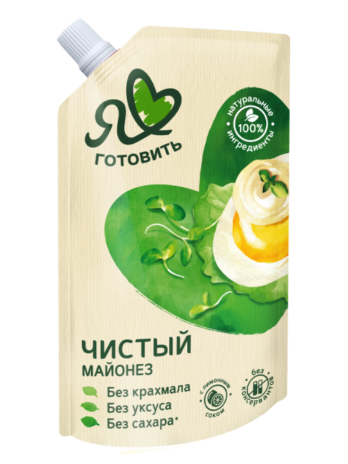 Майонез Я люблю готовить чистый 67%, 336г