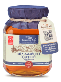 Мед Берестов А.С. натуральный Алтайцвет горный, 500г