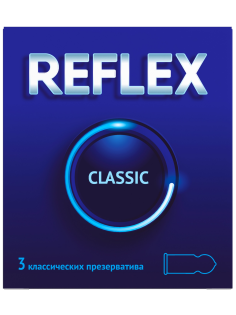 Презервативы Reflex Classic натуральный латекс, 3шт