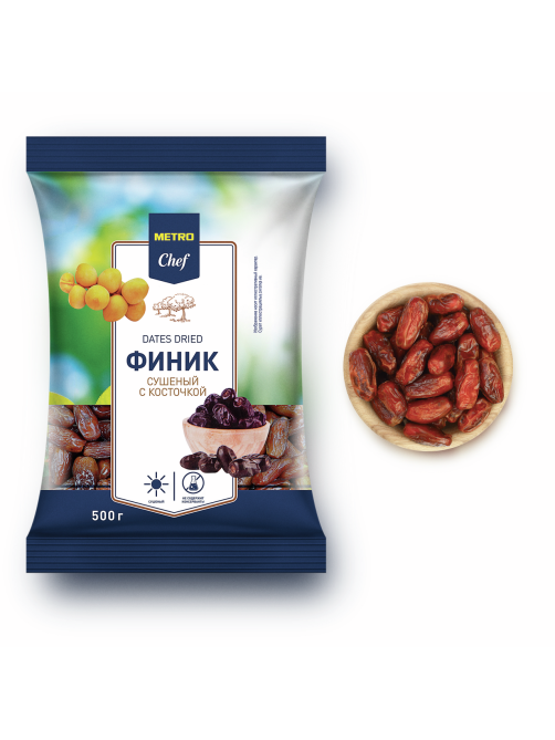 METRO Chef Финики сушеные с косточкой, 500г