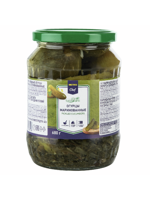 METRO Chef Огурцы маринованные, 680г