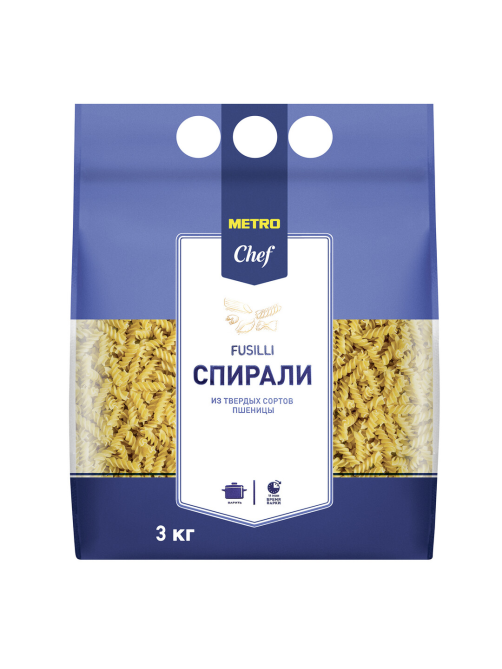 METRO Chef Макароны спирали Fusilli, 3кг