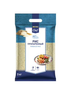 METRO Chef Крупа рис пропаренный, 3кг