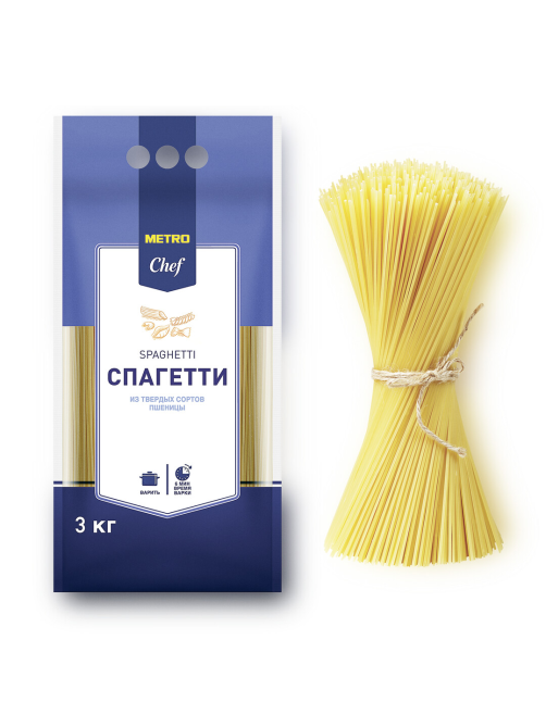 METRO Chef Макароны спагетти Spaghetti, 3кг