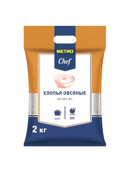 METRO Chef Хлопья овсяные экстра №3, 2кг