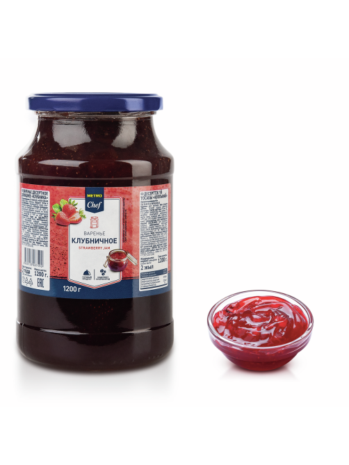 METRO Chef Варенье Домашний десерт клубника, 1.2кг