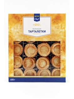 METRO Chef Тарталетки икорные маленькие песочные 80шт, 600г