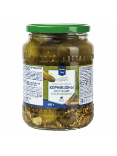 METRO Chef Огурцы маринованные Хрустящие корнишоны, 680г