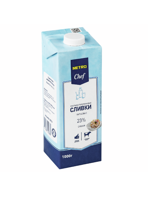 METRO Chef Сливки ультрапастеризованные 23%, 1кг