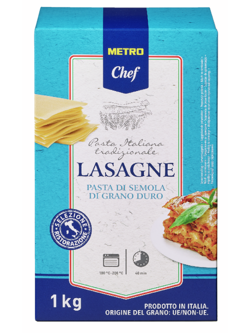 METRO Chef Макароны лазанья Lasagne, 1кг