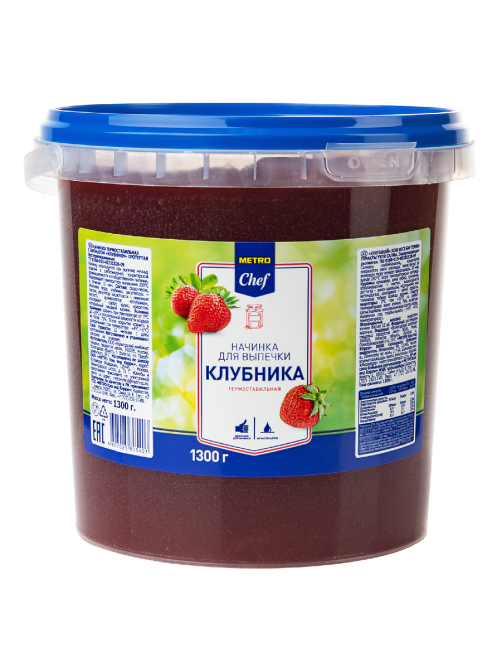 METRO Chef Начинка для выпечки с ароматом клубники, 1.3кг