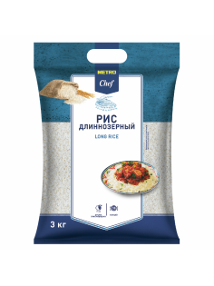 METRO Chef Крупа рис длиннозерный, 3кг