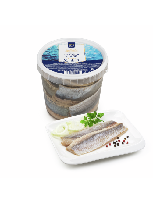 METRO Chef Сельдь филе в масле, 900г