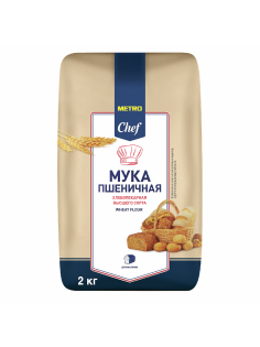 METRO Chef Мука пшеничная хлебопекарная высший сорт, 2кг