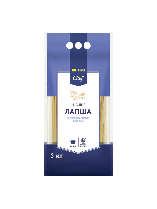 METRO Chef Макароны лапша Linguine высший сорт, 3кг