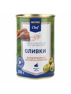 METRO Chef Оливки с анчоусом, 300г
