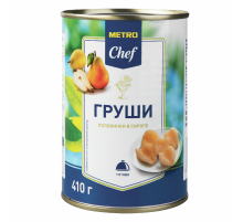 METRO Chef Груши половинки в сиропе, 410г