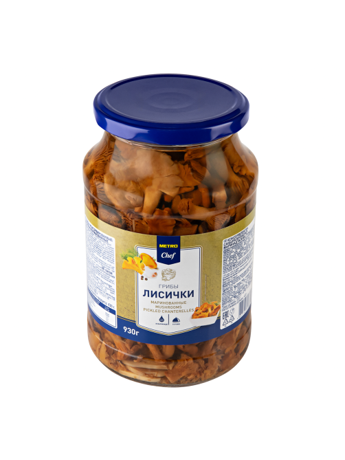METRO Chef Грибы лисички маринованные, 930г