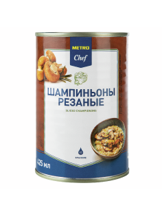 METRO Chef Грибы шампиньоны резаные, 425мл
