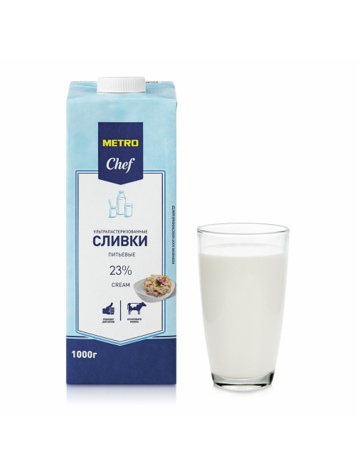 METRO Chef Сливки ультрапастеризованные 23%, 1кг