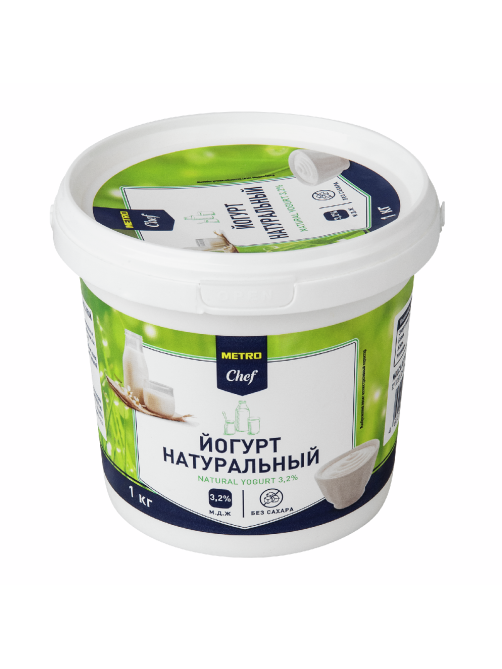 METRO Chef Йогурт натуральный классический 3.2%, 1кг