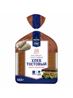 METRO Chef Хлеб тостовый ржано-пшеничный нарезка, 550г