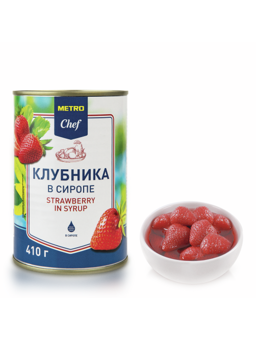 METRO Chef Клубника в сиропе, 425мл