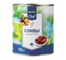METRO Chef Сливы красные половинки в сиропе, 825г