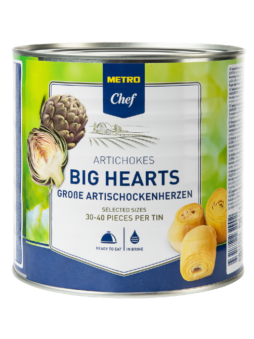 METRO Chef Артишоки Big Hearts сердцевины 30/40, 2.65л