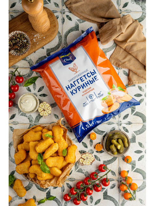 METRO Chef Наггетсы куриные замороженные, 1.5кг