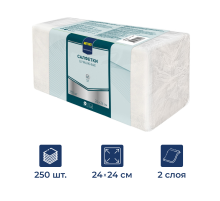METRO PROFESSIONAL Салфетки 250шт, 2 слоя 24х24см, 250шт
