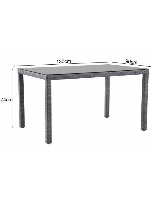 METRO PROFESSIONAL Стол Balsario, 74 x 90 x 130см