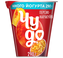 Йогурт Чудо персик-маракуйя 2%, 290г