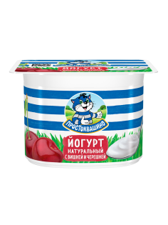 Йогурт Простоквашино вишня-черешня 2.9%, 110г