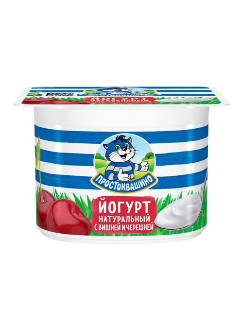 Йогурт Простоквашино вишня-черешня 2.9%, 110г