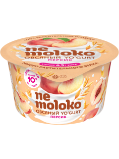 Продукт овсяный Nemoloko с персиком 5%, 130г