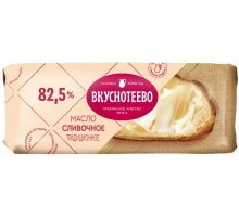 Масло сливочное Вкуснотеево Традиционное ГОСТ 82.5%, 340г