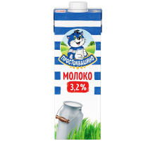 Молоко Простоквашино ультрапастеризованное 3.2%, 950мл