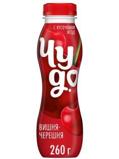 Йогурт питьевой Чудо вишня-черешня 1.9%, 260г