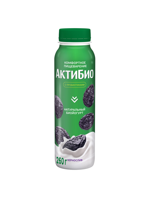Йогурт питьевой Актибио чернослив 1.5%, 260г
